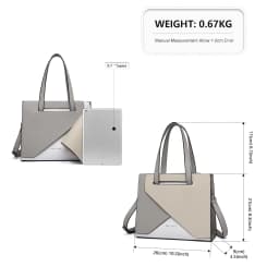 Miss Lulu WOMEN'S PU leather Handbag Medium Shoulder bag with Adjustable Strap & Handle office/Everyday