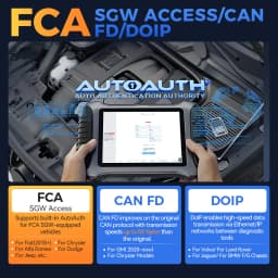 XTOOL IP900 BT Bluetooth Diagnostic Tools All System Automotive Scanner 41+ Resets Bidirectional ECU Coding With CAN FD DOIP FCA