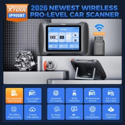 XTOOL IP900 BT Bluetooth Diagnostic Tools All System Automotive Scanner 41+ Resets Bidirectional ECU Coding With CAN FD DOIP FCA