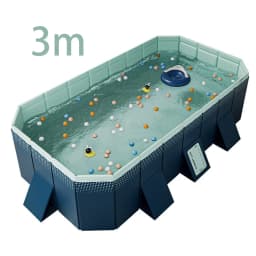 Family Pool Foldable Outdoor Large Swimming Pool Summer Water Party Non-Inflatable Swimming Pool for Outdoor Garden