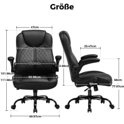 GTPLAYER Gaming chair with folding armrest, gamer chair with rocking function, Ergonomic computer gaming chair