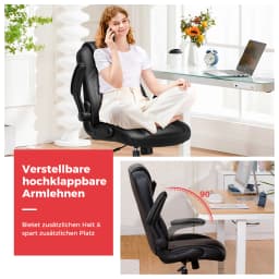 GTPLAYER Gaming chair with folding armrest, gamer chair with rocking function, Ergonomic computer gaming chair