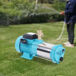1300W Centrifugal Pump Stainless Steel Water Pump with Pressure Switch Manometer IP44 for Farm Watering