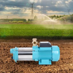 1300W Centrifugal Pump Stainless Steel Water Pump with Pressure Switch Manometer IP44 for Farm Watering