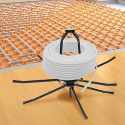 200kg/440.92lbs Underfloor Heating Pipe Winder Pipe Reel Decoiler for Construction Sites,Factories