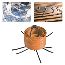 200kg/440.92lbs Underfloor Heating Pipe Winder Pipe Reel Decoiler for Construction Sites,Factories