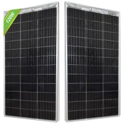 18V Glass Solar Panel 120W 240W Bifacial Solar Panels Monocrystaillne Solar Cell 12V/24V Battery Charger For Home Roof RV Boat