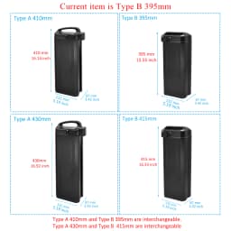 L395mm Electric Bicycle Lithium Battery 48V 20.8Ah 30Ah ebike Battery for fiido T1 pro fiido Q2 Polarna F10