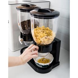 Muesli dispenser / Cereal dispenser / Cornflakes dispenser / Double dispenser for muesli, cornflakes and cereals