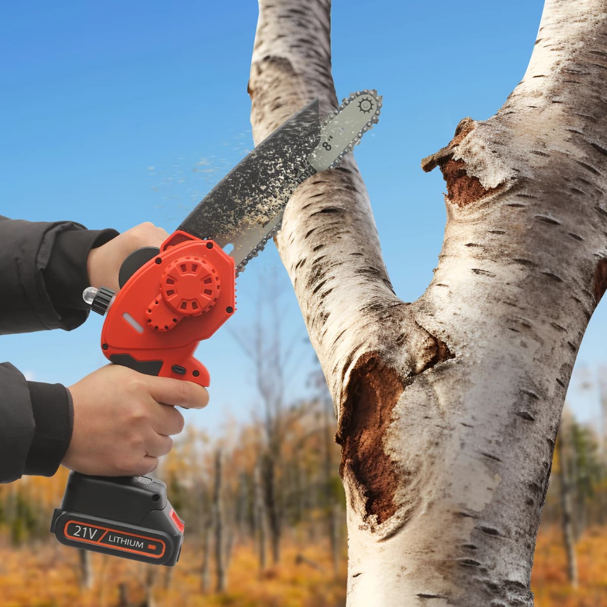 Modern 8 Inch Electric Mini Chainsaw Tools EU Standard