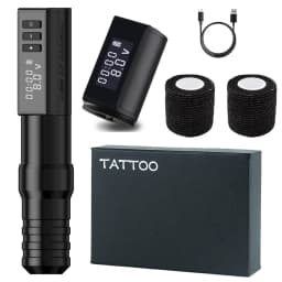 Kiss of Dragon Hunter Tattoo Machine Professional Coreless Motor Wireless Pen Set for Tattoo Artists and Beginners Kit