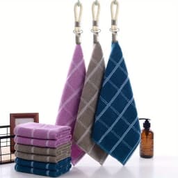 10 Pieces Tea Towel Clips with Loop Cotton Metal Cloth Hooks Hooks for Home Storage Kitchen Towel Hooks Rack