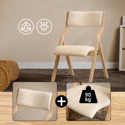 Sobuy Fst40 Folding Chair Dining Chair Kitchen Chair with Padded Seat and Backrest