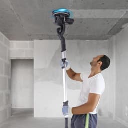 850W Electric Dustless Drywall Sander Ceiling Wall Putty Self Suction Grinning Machine w/LED Light+Bag, Angle Speed Adjustable
