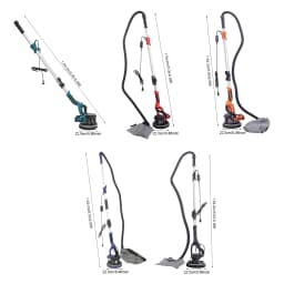 850W Electric Dustless Drywall Sander Ceiling Wall Putty Self Suction Grinning Machine w/LED Light+Bag, Angle Speed Adjustable