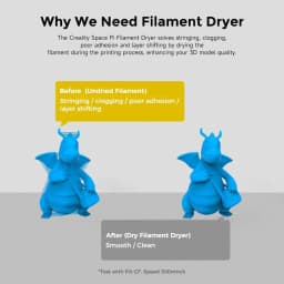 Creality 3D new Space Pi Filament Dryer Box 1KG Filament Adjustable Dehydrator 45℃-70℃ Drying Time Setting 0-48h 3D Printer Part