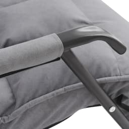 Dark Grey Soft Cushion And Backrest Rocking Chair Footrest Can Be Adjusted In 3 Positions For Easy Lounging