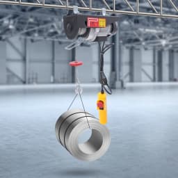 250kg Electric Hoist Lifting Crane Wired Remote Control Cable Hoist Winch for Boat Car Garage Elevator
