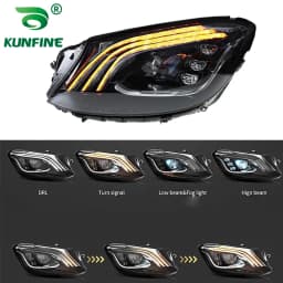 2x Car Headlight Assembly For Benz S-Class W222 2014-2017 LED Dynamic Turning Signals Plug and Play Head Lamp DRL Headlights