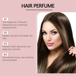Roxelis 50ml Freshing Floral Perfume Hair Essential Oil Lasting Fragrance Charming Scent Nourish Repair Curly Dry Hair Perfume