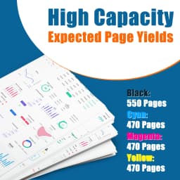 Jhaan 502XL Printer Cartridges Compatible with Expression Home XP-5105 XP-5155 XP-5150 Workforce WF-2860(Pack of 12)