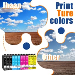 Jhaan 502XL Printer Cartridges Compatible with Expression Home XP-5105 XP-5155 XP-5150 Workforce WF-2860(Pack of 12)