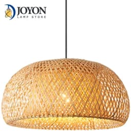 Natural Bamboo Chandelier Handwoven Pendant Light Japanese Style Woven Hanging Lamp Lantern for Living Room Dining Bedroom Lamp