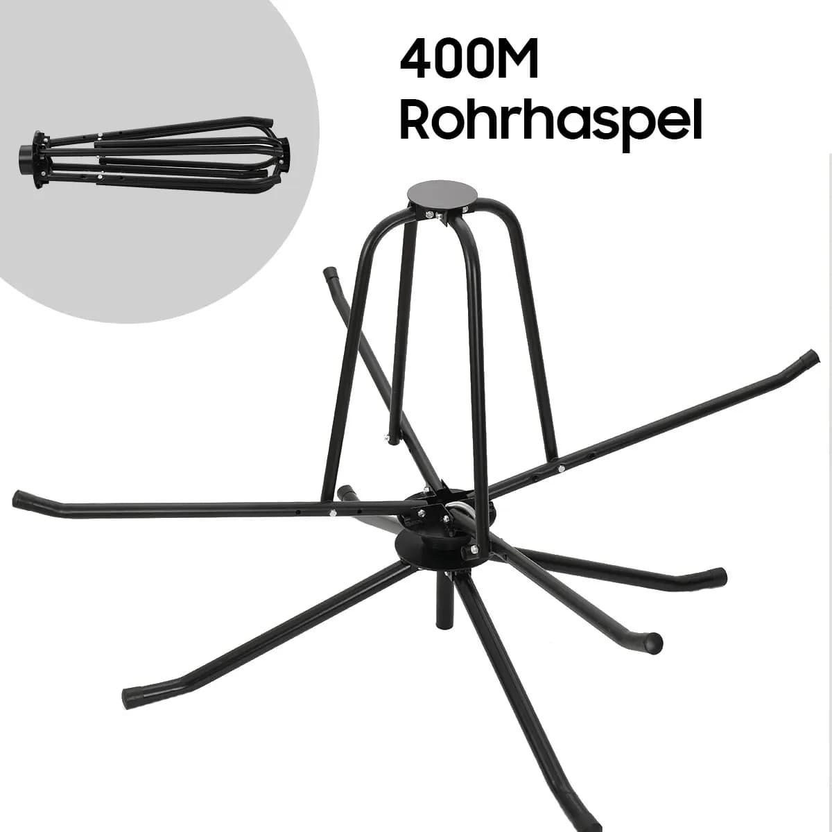 Pipe Reel Dispenser Rust-Resistant Heating Pipe Reel Decoiler Underfloor Heating System for Construction Sites/Factories