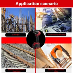 Electric Cordless Wrench Brushless Screwdriver Compatible For Milwaukee M18 Battery Drill Service Tool Car Truck Repair