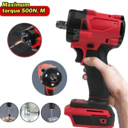 Electric Cordless Wrench Brushless Screwdriver Compatible For Milwaukee M18 Battery Drill Service Tool Car Truck Repair