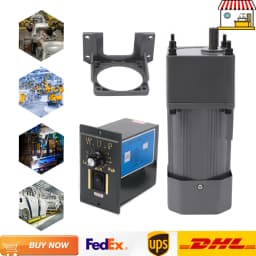90W 20K Induction Motor with Gear Controller and Bracket| 1.2*2.8cm Shaft 220V AC Motor for Packaging Machine