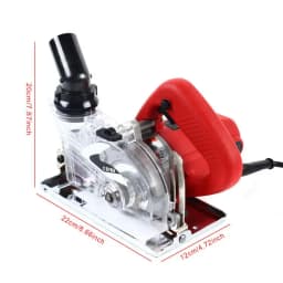 125MM Dust-free Cutter, Marble Cutter, Vacuum Cutting Saw, 1800W, Adjustable Cutting Depth (0-1.61 inches) and Angle (0-45°)