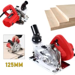 125MM Dust-free Cutter, Marble Cutter, Vacuum Cutting Saw, 1800W, Adjustable Cutting Depth (0-1.61 inches) and Angle (0-45°)