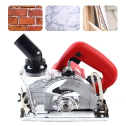 125MM Dust-free Cutter, Marble Cutter, Vacuum Cutting Saw, 1800W, Adjustable Cutting Depth (0-1.61 inches) and Angle (0-45°)