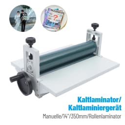 Manual l Cold Roll Rolling Machine Max Laminated 14 inches Image laminator for Posters Photo Book Cover 