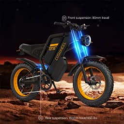Coswheel Electric Bike GT20 PRO Dual Motor Dual 40AH Battery Motorcycle Off Road Mountain Bikes 20Inch Fat tire Electric bicycle