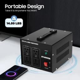 Power Transformers, 2000W 220V/110V Two-way Conversion One-Click Switch Transform Adapter for Imported Appliances