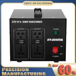 Power Transformers, 2000W 220V/110V Two-way Conversion One-Click Switch Transform Adapter for Imported Appliances