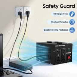 Power Transformers, 2000W 220V/110V Two-way Conversion One-Click Switch Transform Adapter for Imported Appliances