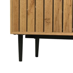 Modern TV Cabinet Stand with Marble and Wood Grain Design, PVC Edge, Iron Legs, Dark Wood Color, Home Decoration, Space Saving
