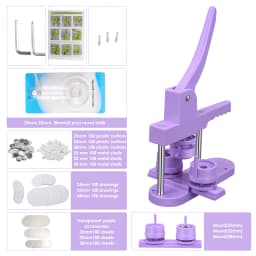 Button Maker Machine Kit, DIY Badge Pin Maker, Circle Cutter, 25mm, 32mm, 58mm, 300Pcs Button Maker Machine For Badges Button
