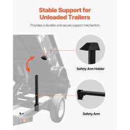 SucceBuy Hydraulic Dump Lift Kit 8/10T Dump Trailer Hydraulic Scissor Hoist Kit Hydraulic Dump Bed Kit with 12V Hydraulic Pump