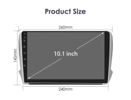 Hizpo 2Din 10.1inch Android Auto Car Radio for Peugeot 208 2008 2014 - 2018 BT 4G SWC GPS Navigation RDS DSP UIS8581 Headunit