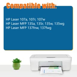 Jhaan 106X Toner W1106X (with Chip) Compatible with HP 106X Toner for HP Laser MFP 137fwg 107w 107r MFP 137fwg 137fnw 135wg