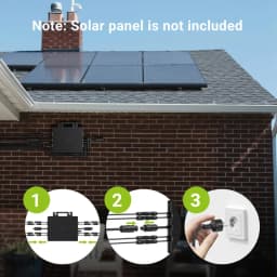 IP67 2000W On-Grid Micro Inverter, Plug-and-Play, 230V, 50Hz, with 4 MPPT PV Inputs for Home Balcony Solar Systems and Built-in Wi-Fi