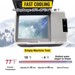 VEVOR 30L Car Refrigerator Mini Fridge Freezer Portable Compressor Cooler 12/24V 110-220V Ice Box for Camping