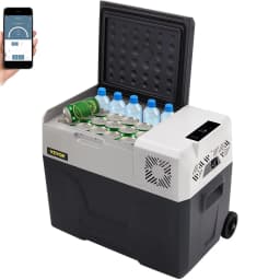 VEVOR 30L Car Refrigerator Mini Fridge Freezer Portable Compressor Cooler 12/24V 110-220V Ice Box for Camping