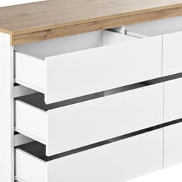 White Cabinet Clothes Dresser Wood Oak Storage Drawers Wardrobe Chest Closet TV Cabinet for Hallway Bedroom Living Room