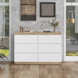 White Cabinet Clothes Dresser Wood Oak Storage Drawers Wardrobe Chest Closet TV Cabinet for Hallway Bedroom Living Room