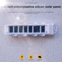 4Pcs Solar Up Down Wall Lights 8LED Warm White Outdoor Waterproof Wall Washer Lamp Auto On/Off Light Control Easy Install for Courtyard Garden Fence Decoration